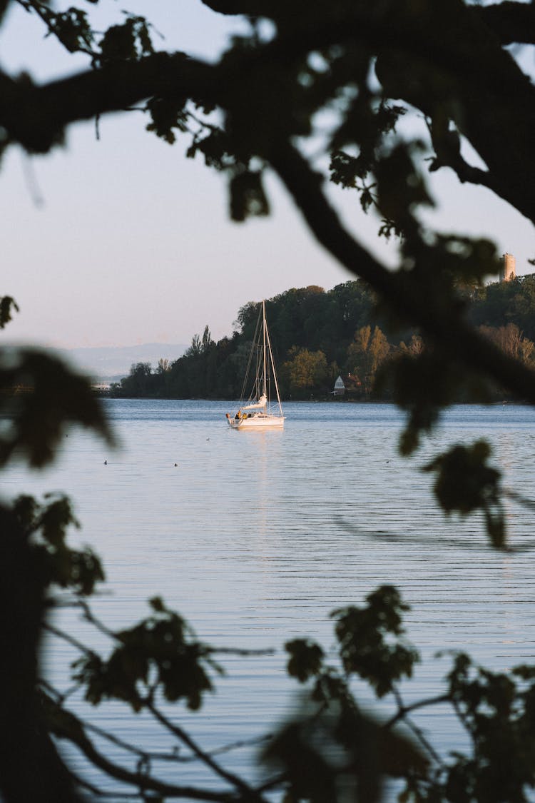 A Sailboat On The Sea 