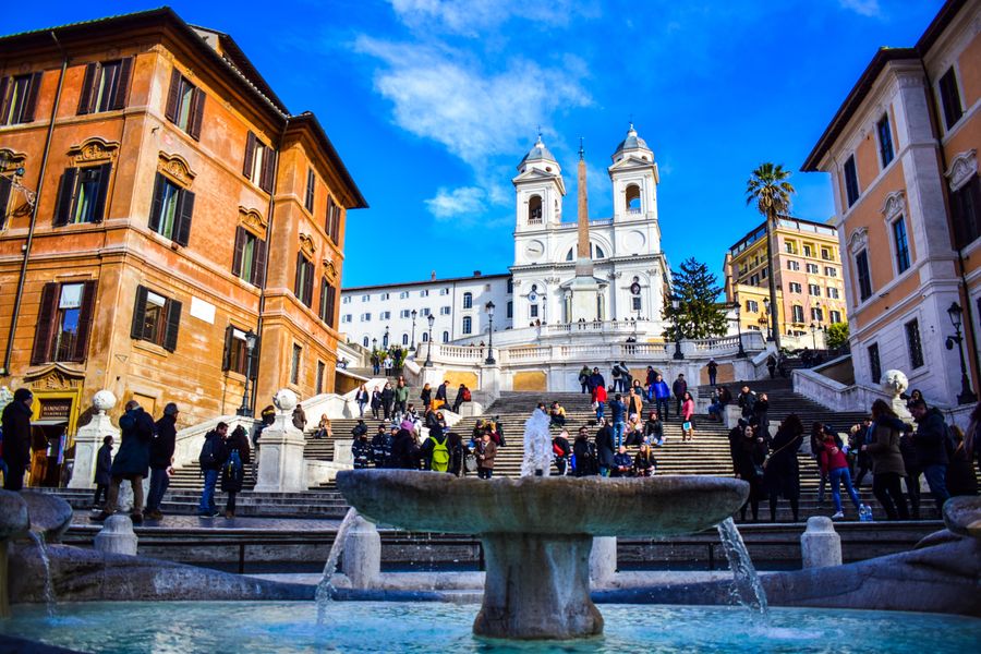 The Spanish Steps & the evening city