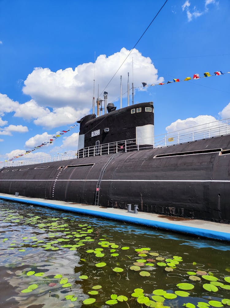 A Submarine In Water 