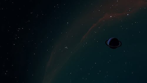 View of Stars and a Planet