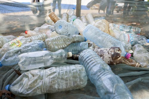 Foto d'estoc gratuïta de ampolles de plàstic, brossa, contaminació