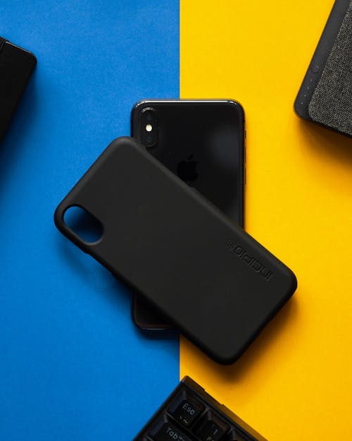 Free stock photo of blue, iphone, phone case