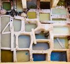 Top View of Paints in Old Tanks