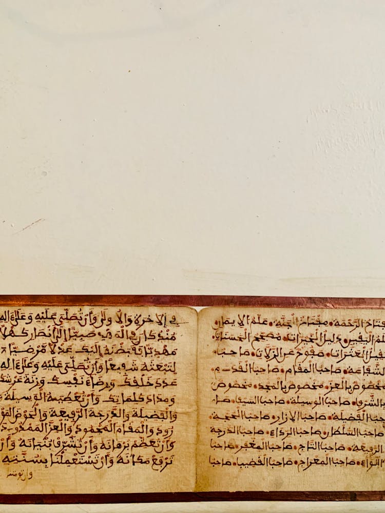 Old Manuscript On Light Background