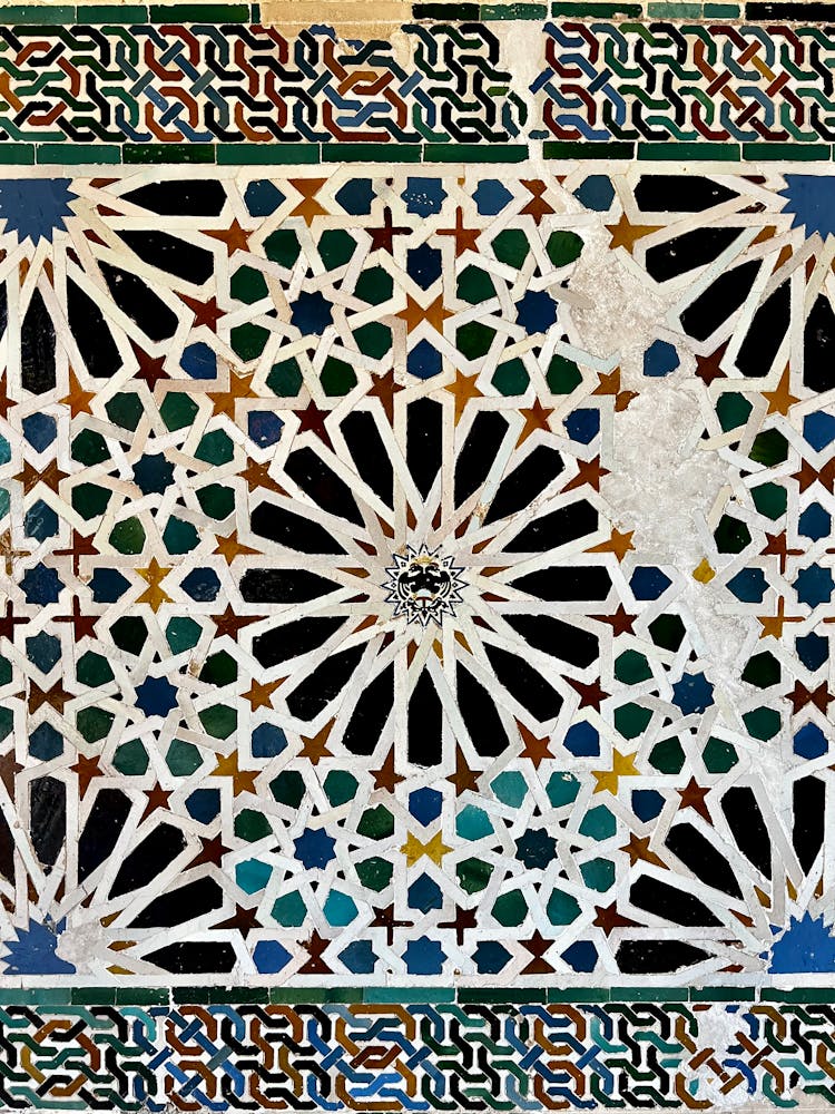 Tiles With Geometric Pattern