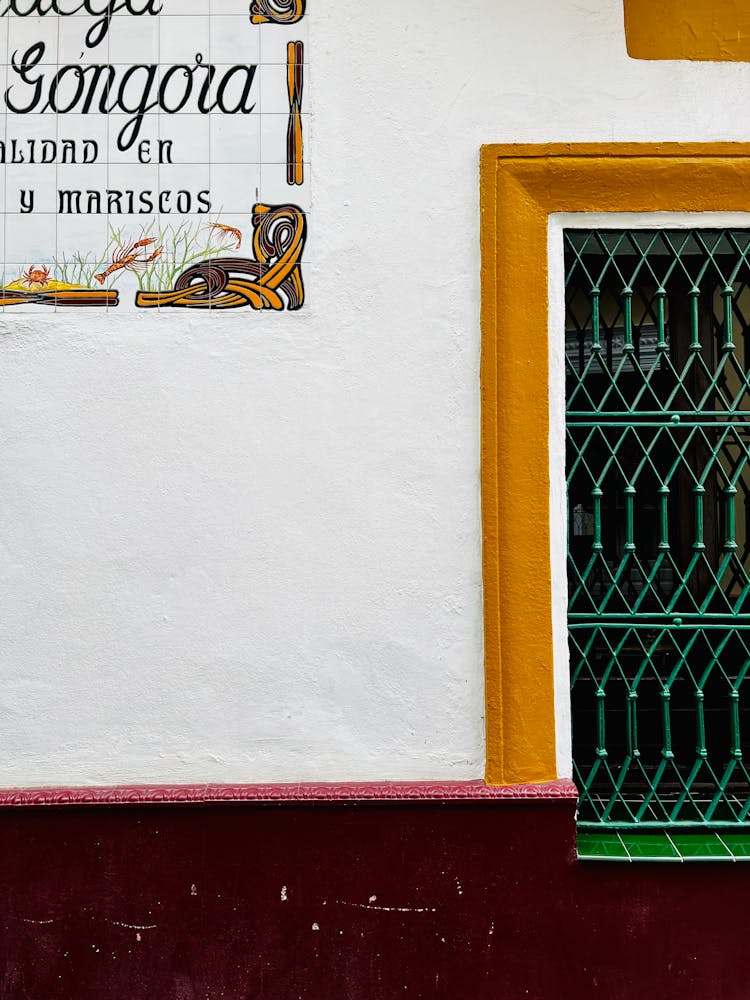 Orange Frame On White Wall