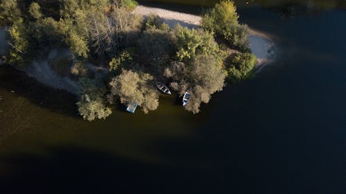 Darmowe zdjęcie z galerii z dron, łódź, natura