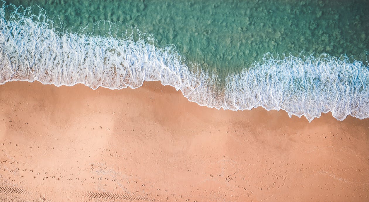 Fotografia Di Vista Aerea Dell'oceano