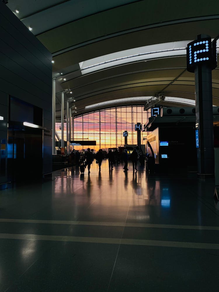 Interior Of An Airport Terminal