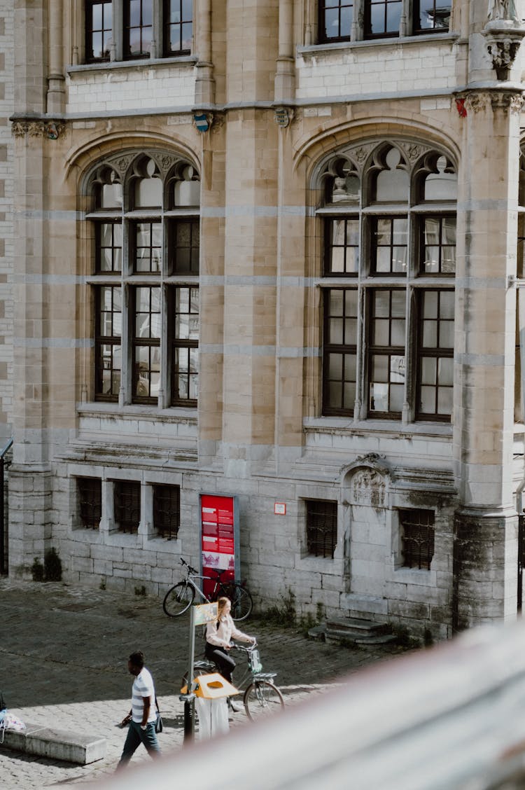 Old City Building With Big Windows