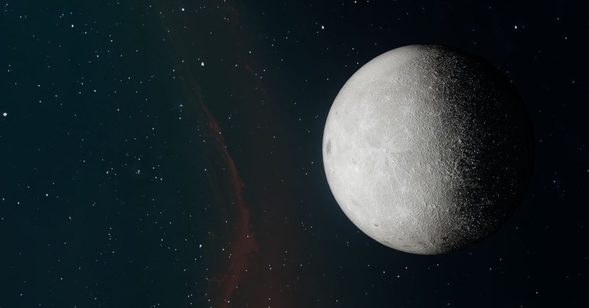 Saturn's Moon Dione Appears to Cross the Ringed Planet on October 25
