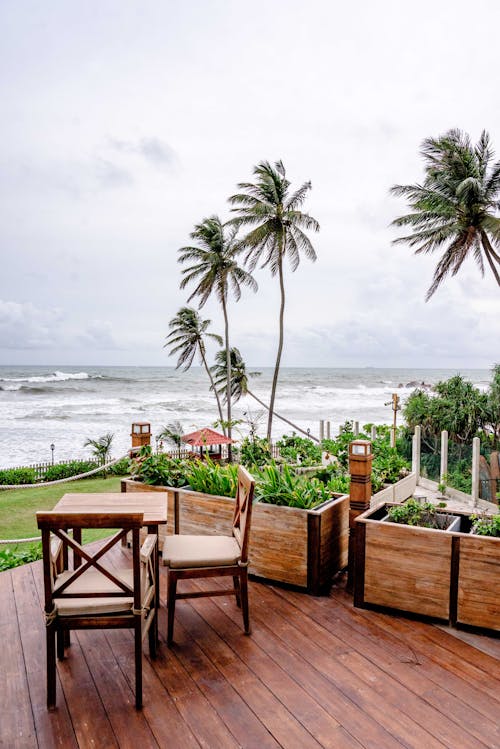 A Patio Overlooking the Beach