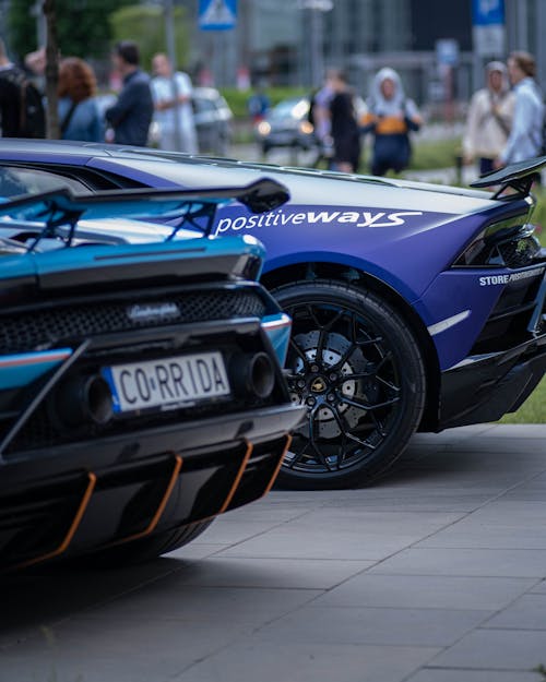 Back of Lamborghini Huracan Supercars