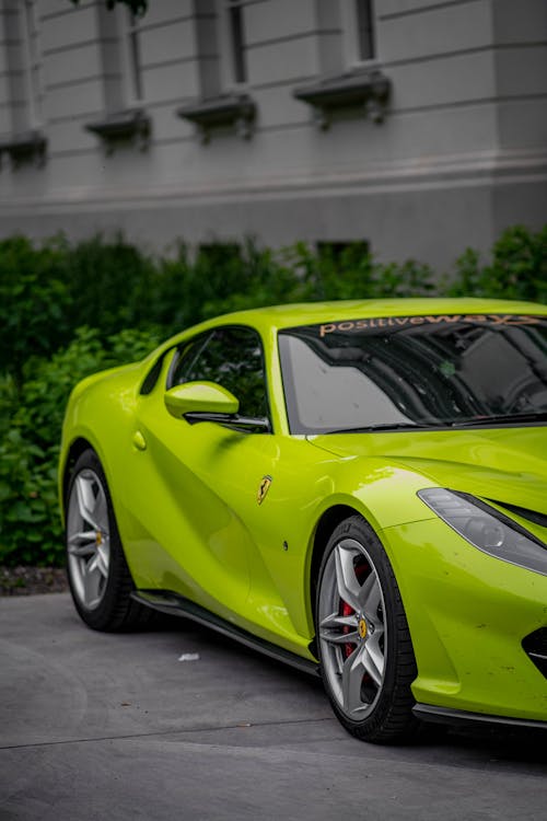 Foto stok gratis 812 supercepat, Ferrari, hijau muda
