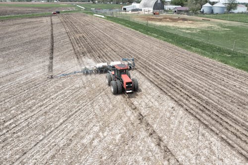 Tractor Used in Plowing the Farm Field