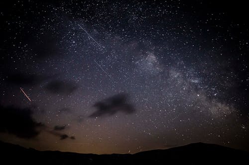 夜間流星的照片