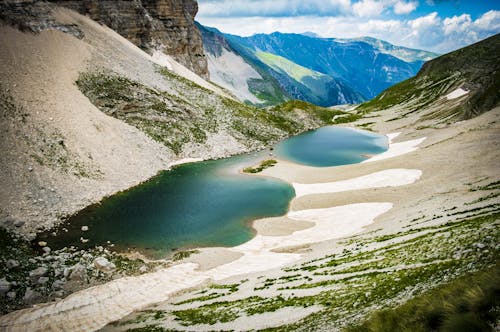 Lago Tra Montagne Verdi