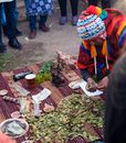 Chaman offerin tribute to mother earth
