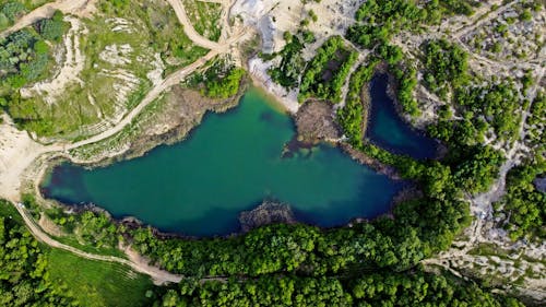 Gratis arkivbilde med dronebilde, innsjø, landlig