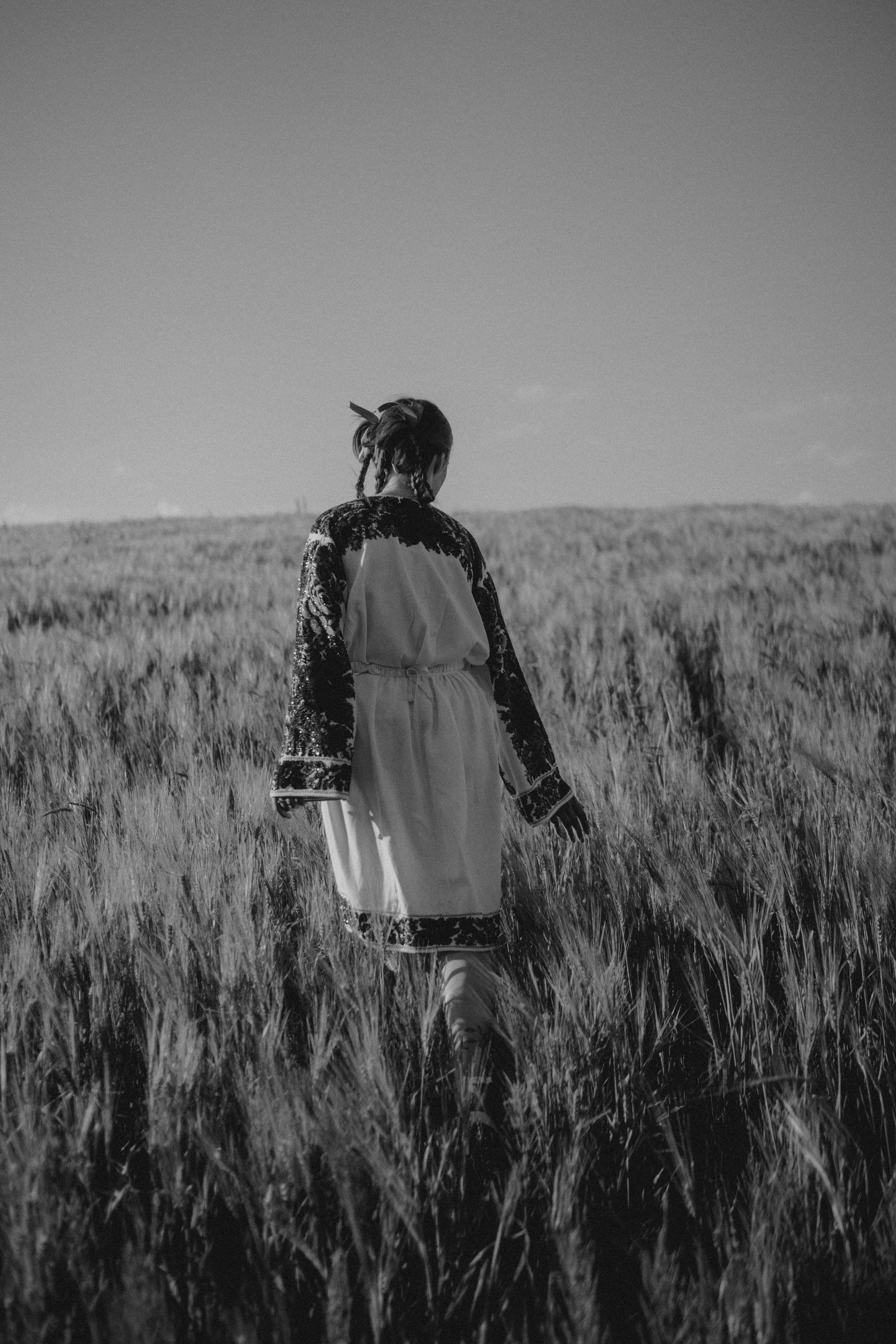 Woman in the Middle of a Grass Field · Free Stock Photo