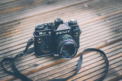 Black Zenit Milc 카메라의 피사계 심도 사진