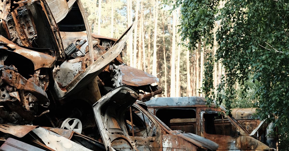 A Pile of Wrecked Vehicles · Free Stock Photo