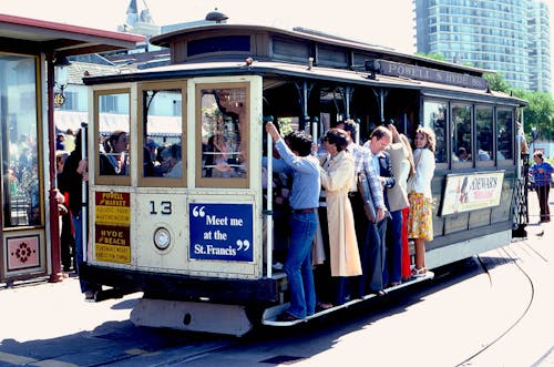 Free S.F. Cable Car 1980 Stock Photo