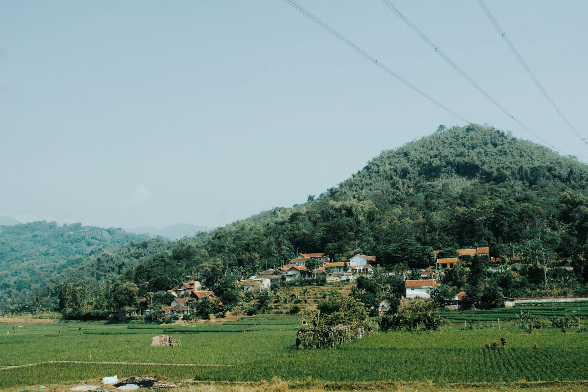 village near mountain