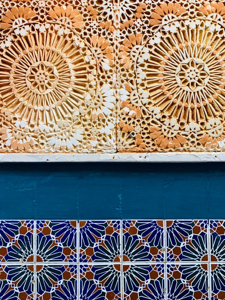 Photo Of A Tiles With A Geometrical Patterns