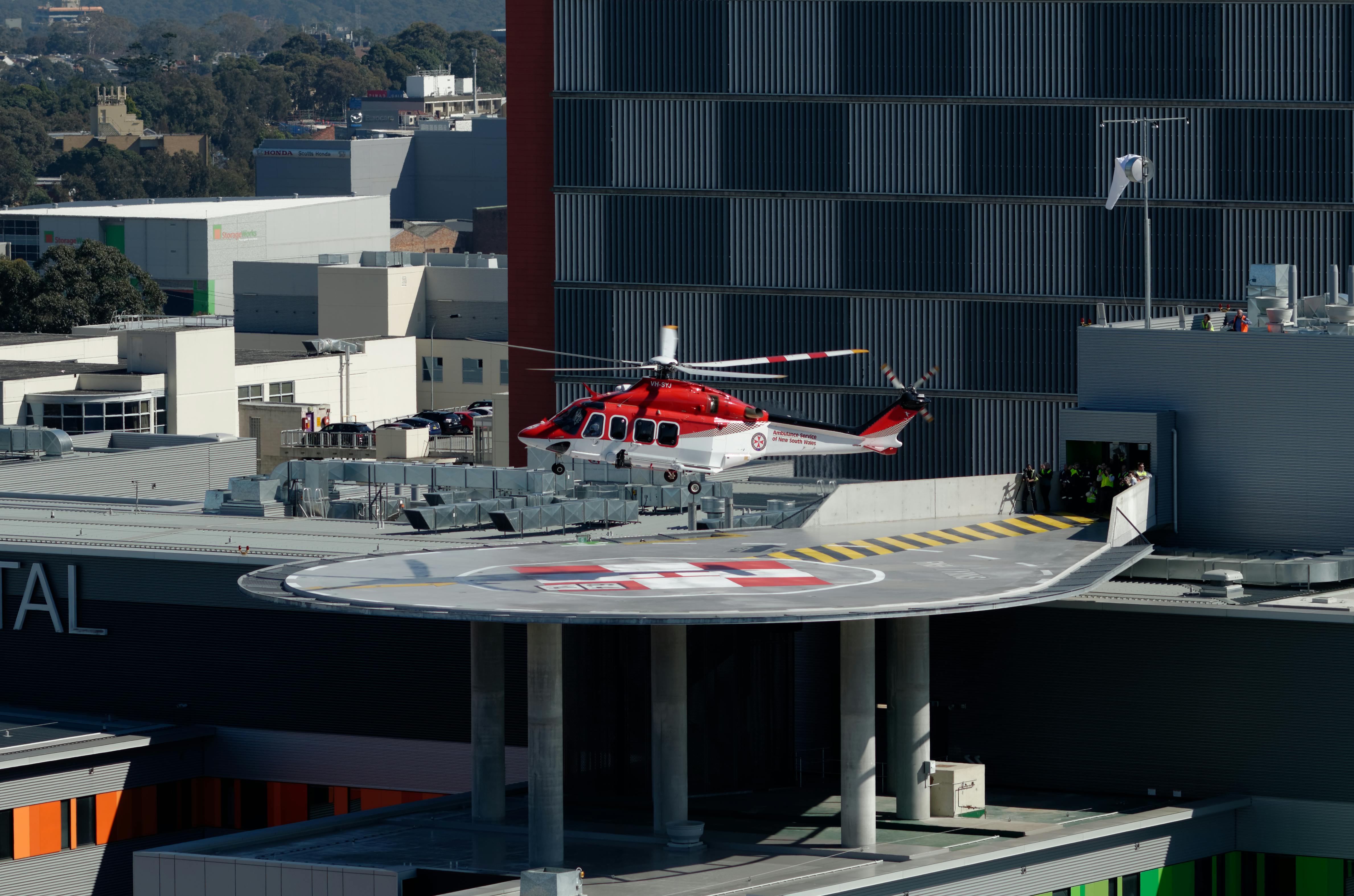 Free stock photo of ambulance helicopter, helicopter, hospital