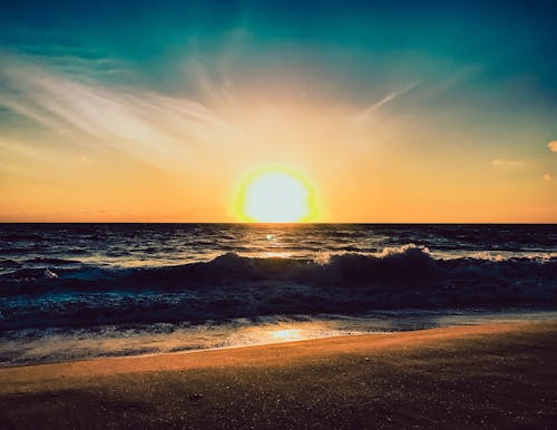 Free stock photo of beach, beach sunset, beach waves