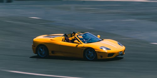 A Car on a Racetrack