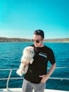 Free stock photo of boat, clear blue sky, instant photo