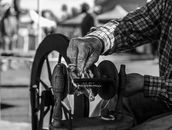 traditional spinning yarn