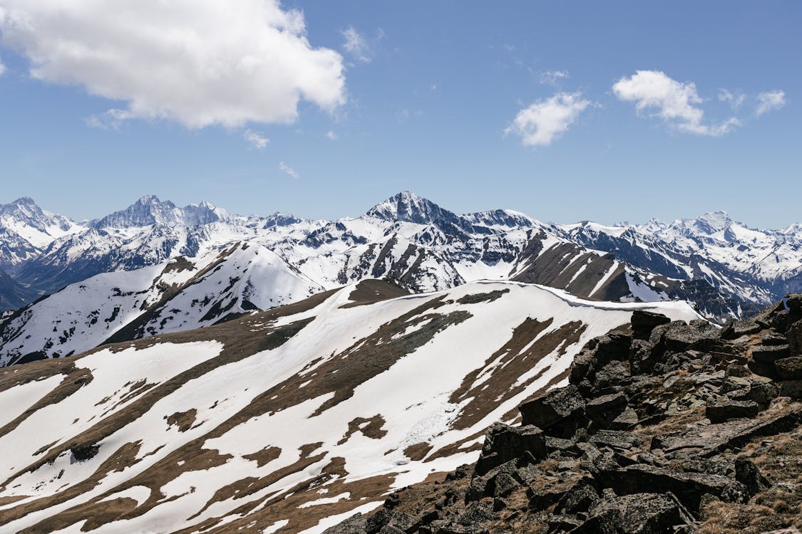бесплатная Бесплатное стоковое фото с голубое небо, гора, горный пик Стоковое фото