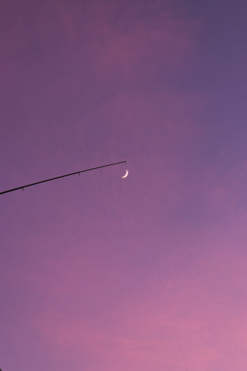 Rod over Moon on Sky