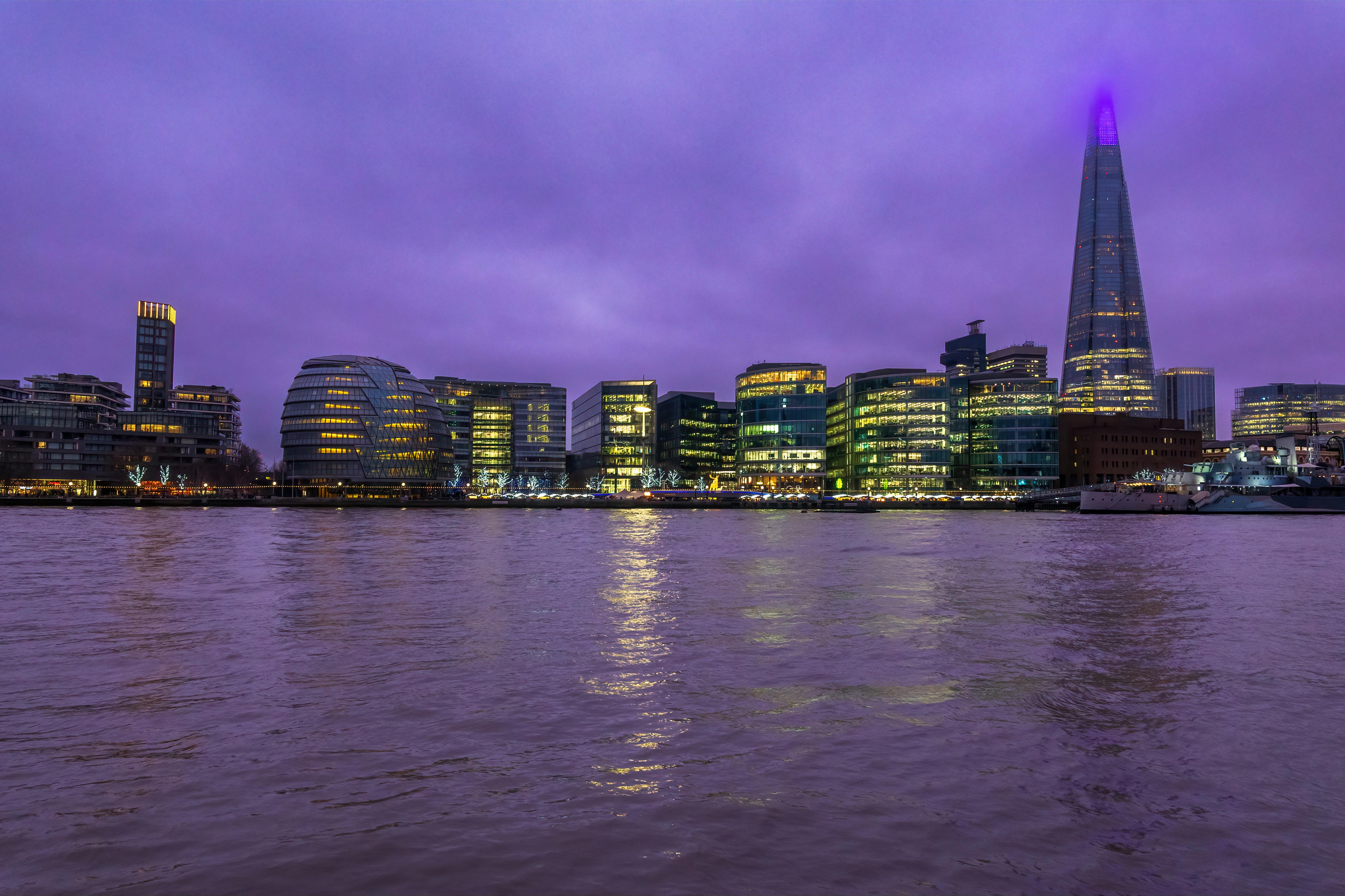 london skyline night