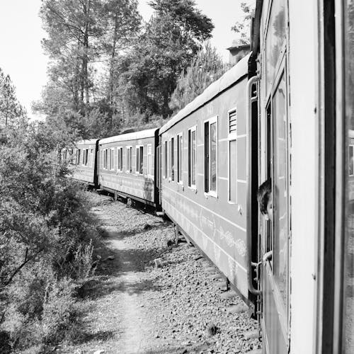 교통체계, 그레이스케일, 기관차의 무료 스톡 사진