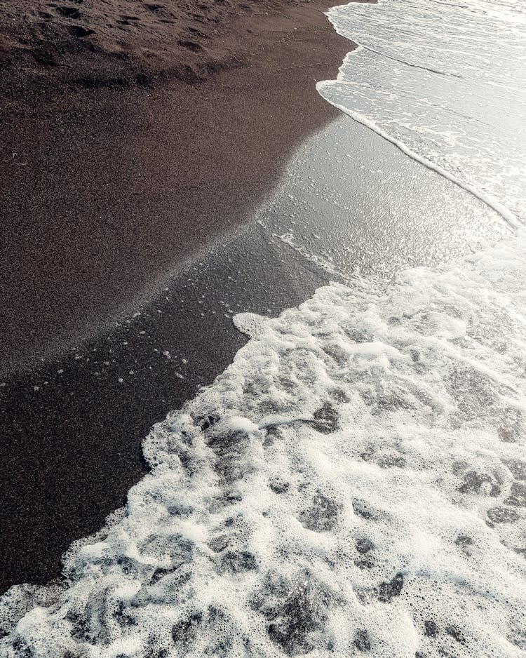 Water Foam On Shore