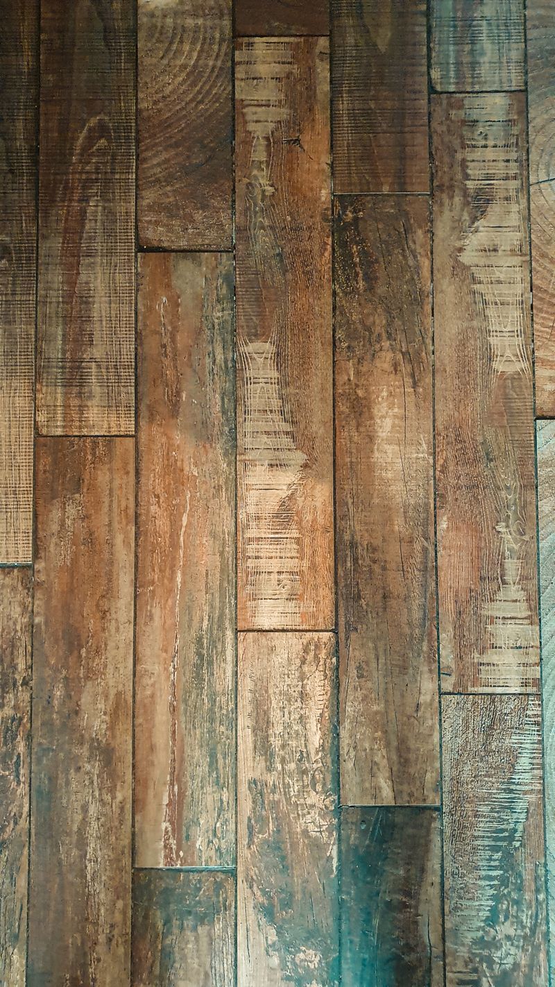 Warm Taupe-Beige Tile Paired with Dark Wood Furniture