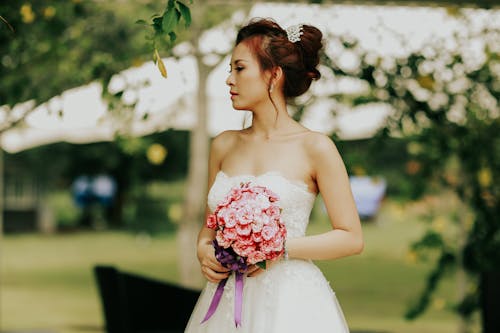 Photos gratuites de bouquet de mariée, femme, femme asiatique