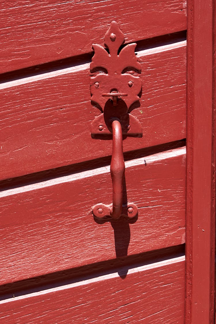 Door Handle In Close Up Shot