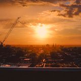 City skyline silhouette at sunset — photo by Lany-Jade Mondou on Pexels