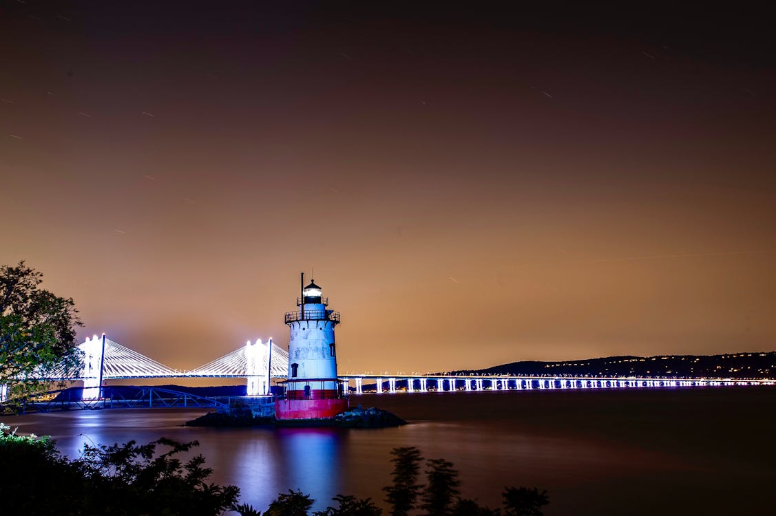 Tarrytown Lighthouse During Night Time