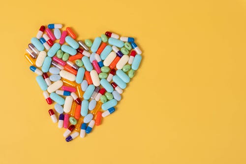 Heart Shaped Capsules and Pills 