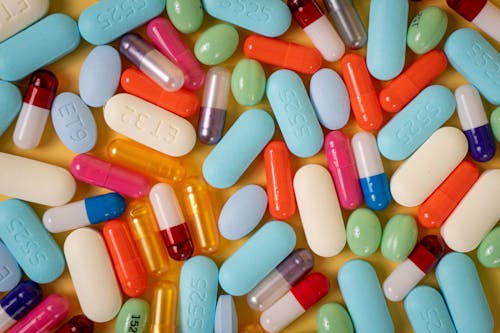 Close-Up Shot of Medication Pills