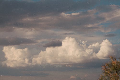 Beautiful White Clouds and Blue Sky