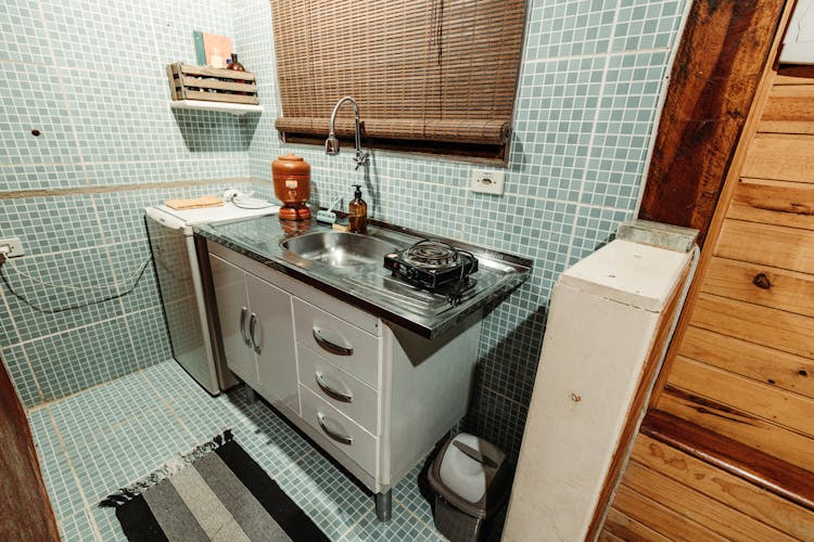 A Kitchen In An Apartment