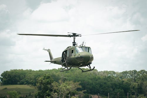 Free A Flying Military Helicopter Stock Photo