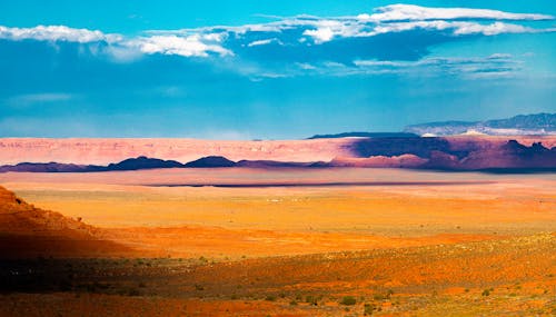 Birds Eye View of a Desert Landscape